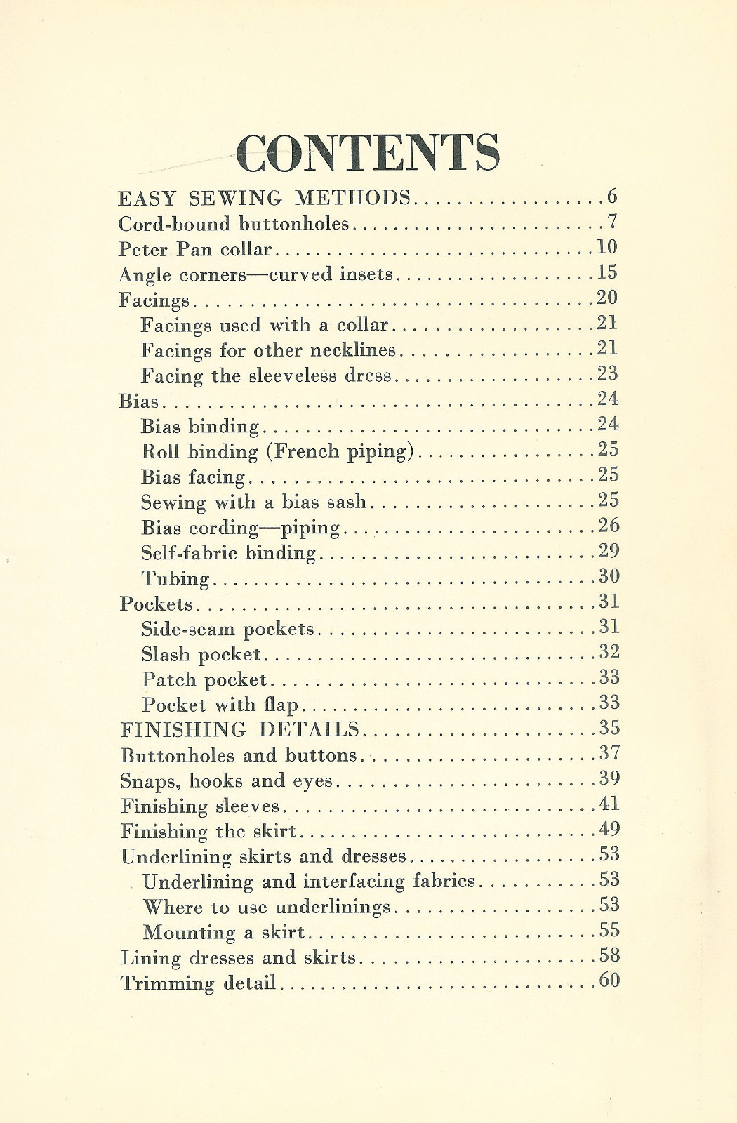 1966 Professional Sewing Tips – 62 Pages Hard Cover Book – FREE Shipping USA