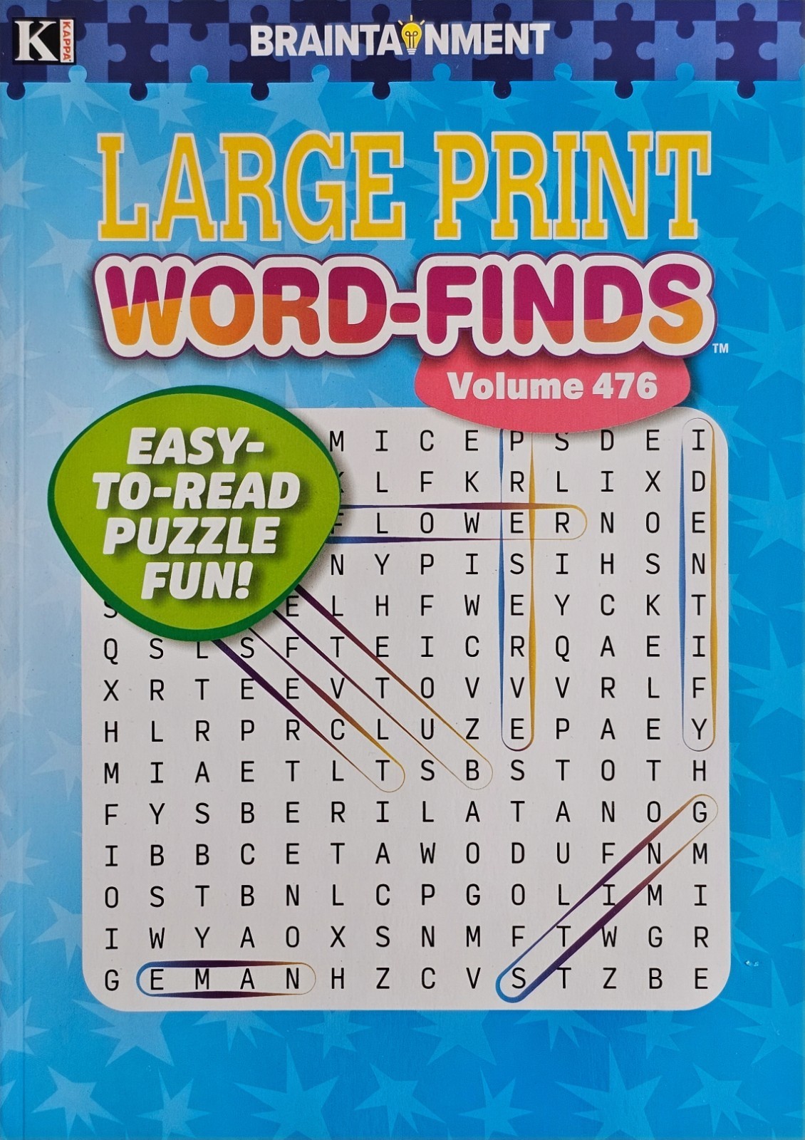 5 New Large Print Word-Finds Puzzle Books Kappa Games Vol #446-478 ~ Search,Hunt