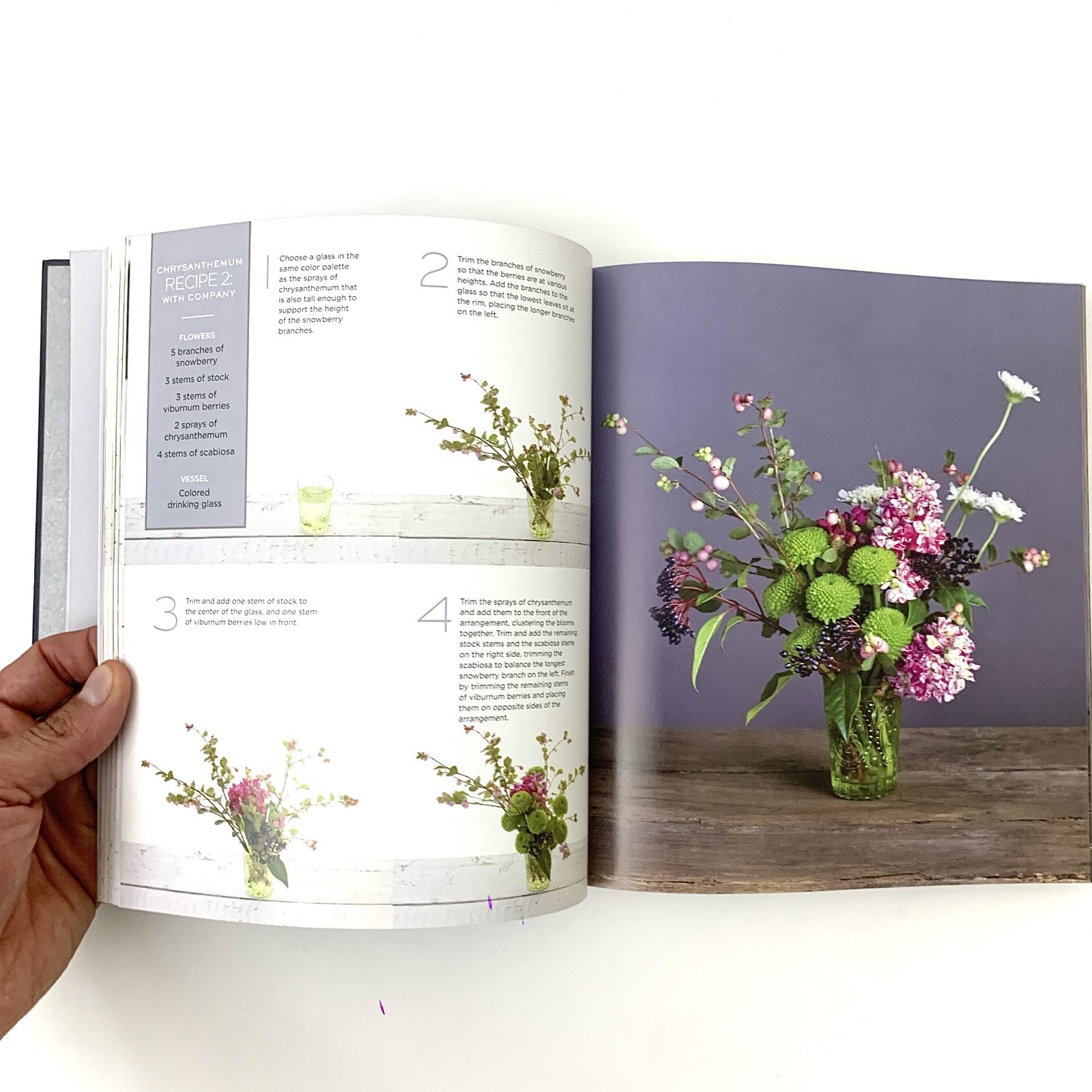 The Flower Recipe Book 100 Seasonal Arrangements Hardcover Floral Design Decor