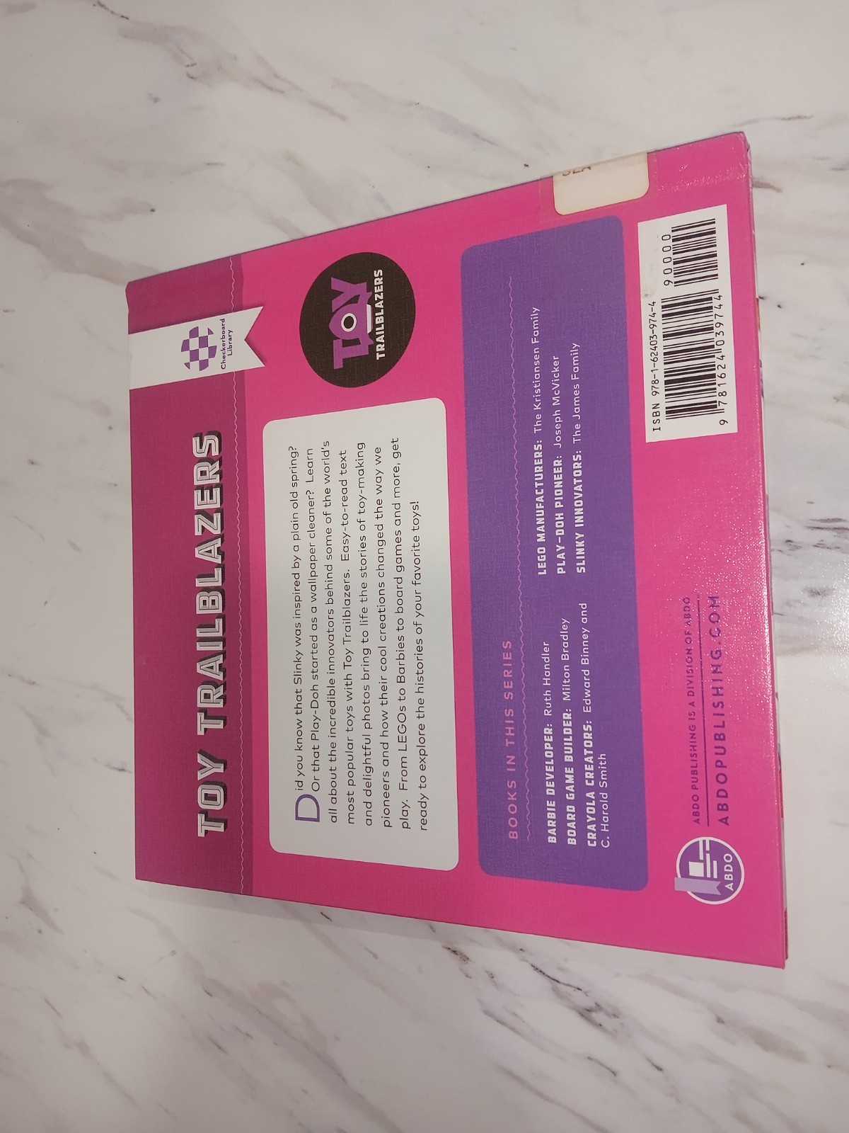 Barbie Developer Ruth Handler Book By Lee Slater – Toy Trailblazers – Ex-Library
