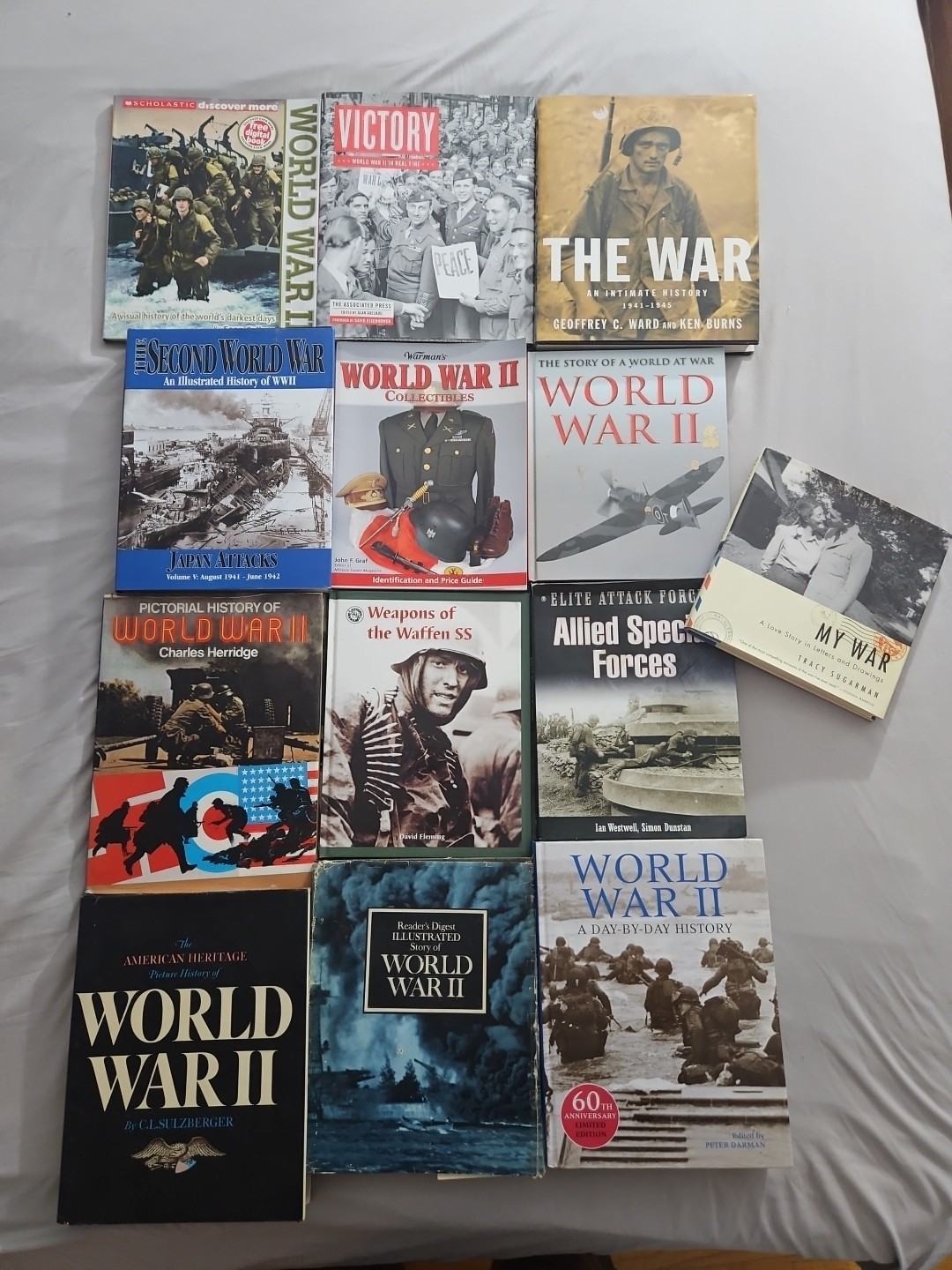 13 book lot WORLD WAR TWO 2 WWII WW2 Military History Warfare Burns Warman’s Air