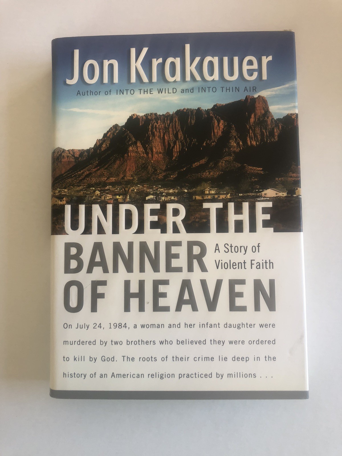 Under the Banner of Heaven Jon Krakauer H/C D/J First Edition