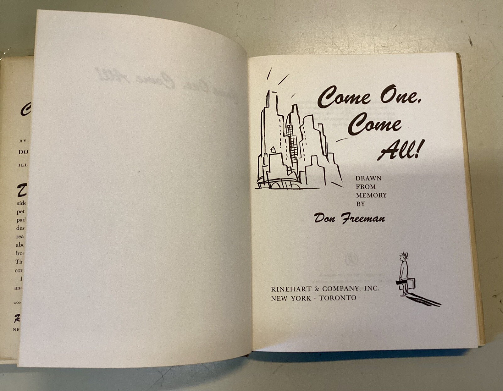 Come one come All by Don Freeman Hardback with DJ 1949
