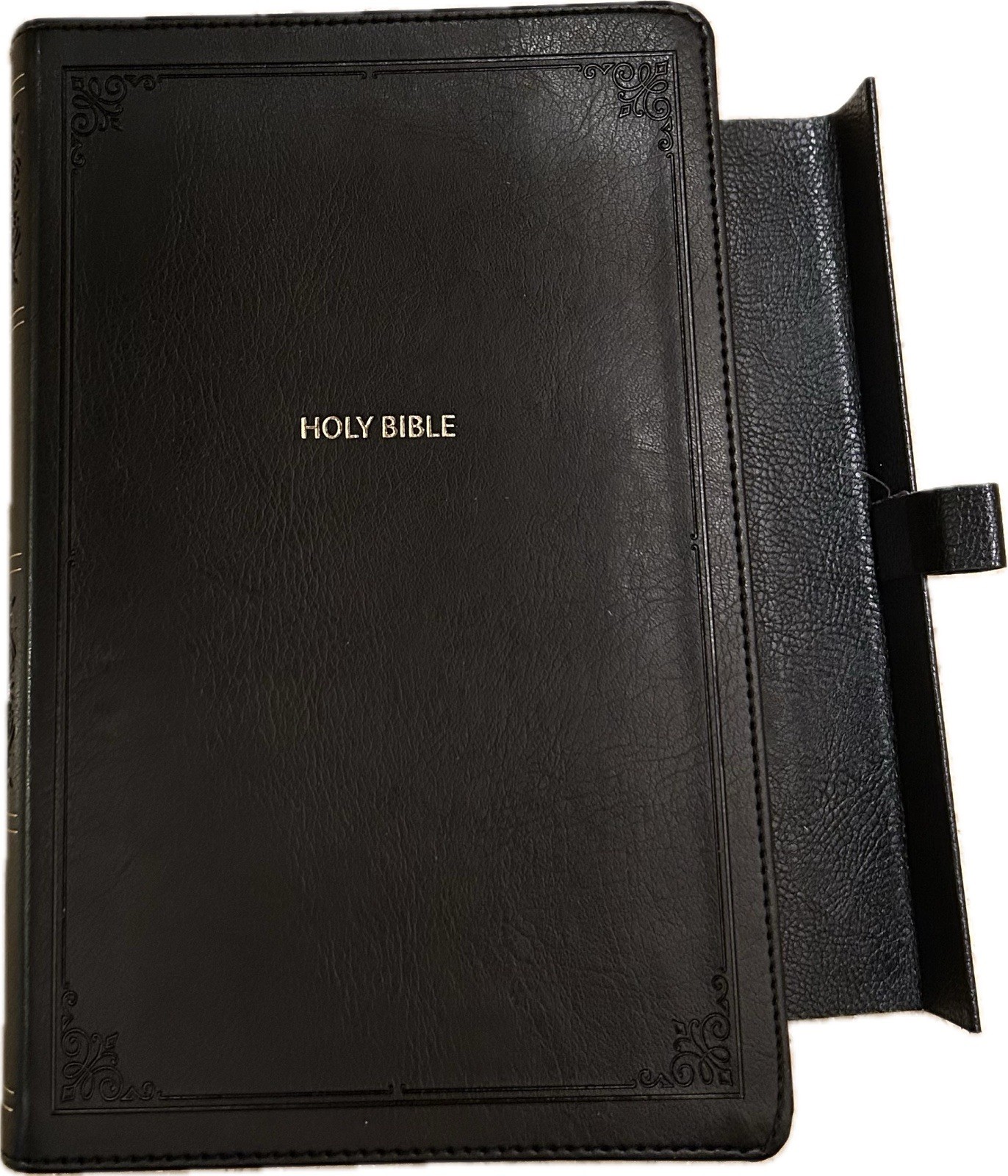 NKJV INDEXED LARGE PRINT(10.5pt) MAGNETIC CLOSURE Personal BLK Leathersoft Bible