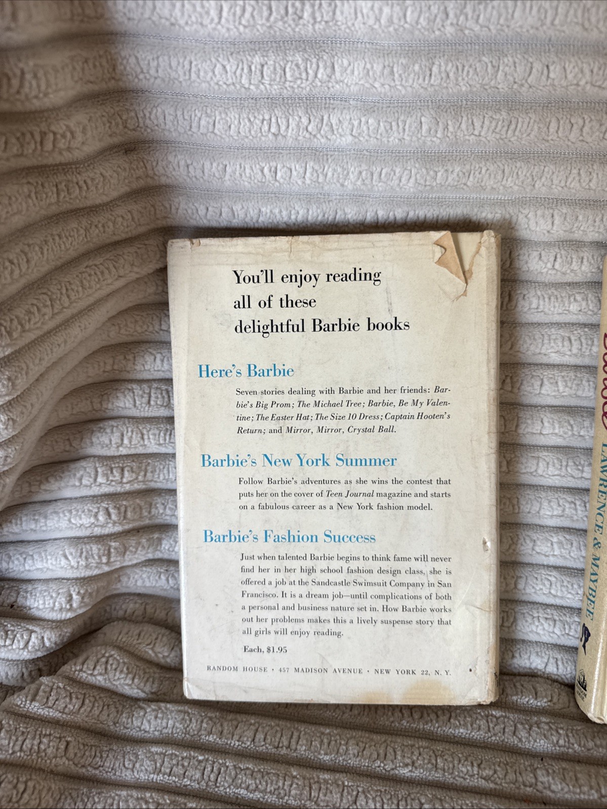 Set A Five Vintage 1960S Barbie Hardcover Books By Random House