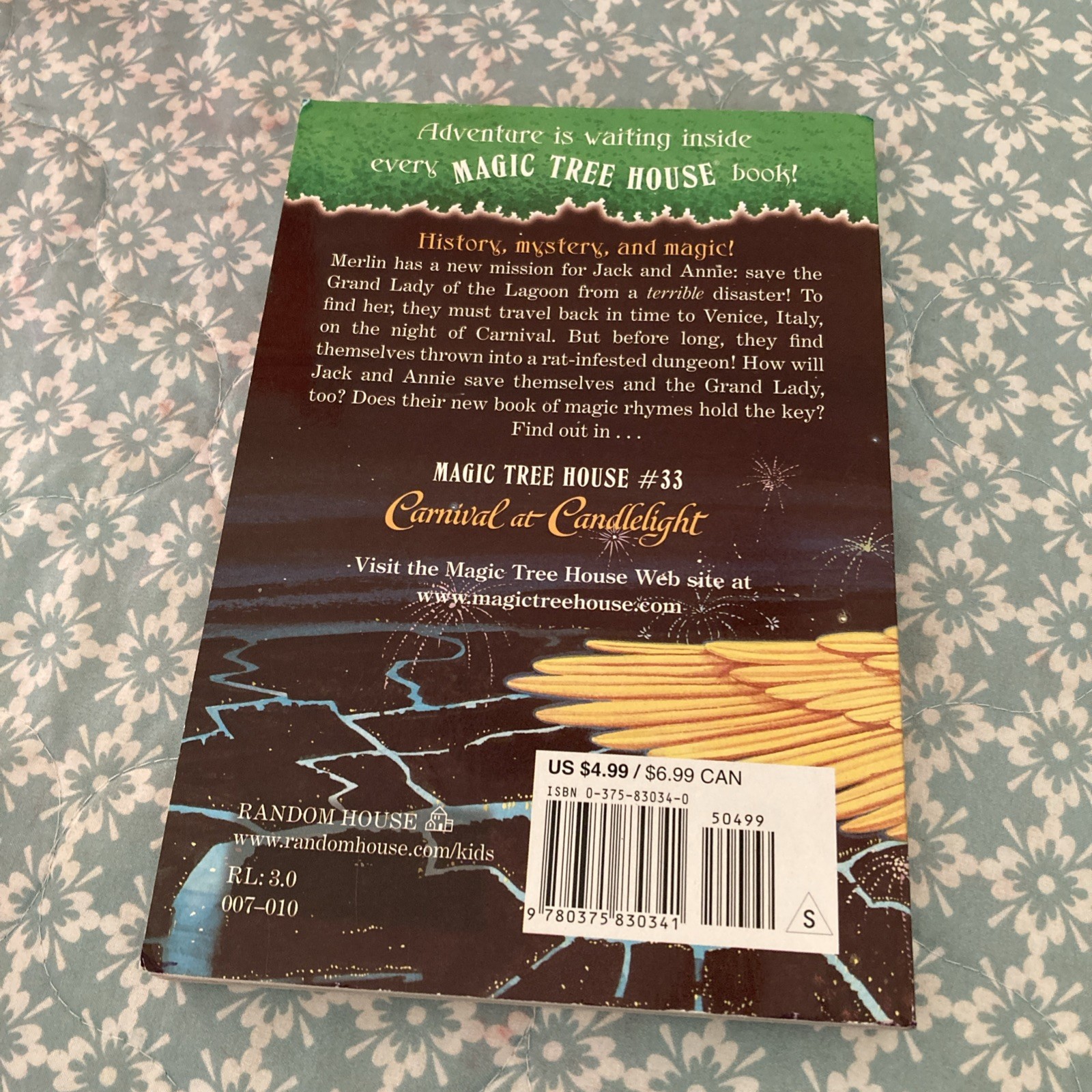 Carnival at Candlelight by Mary Pope Osborne (2006, Digest Paperback)