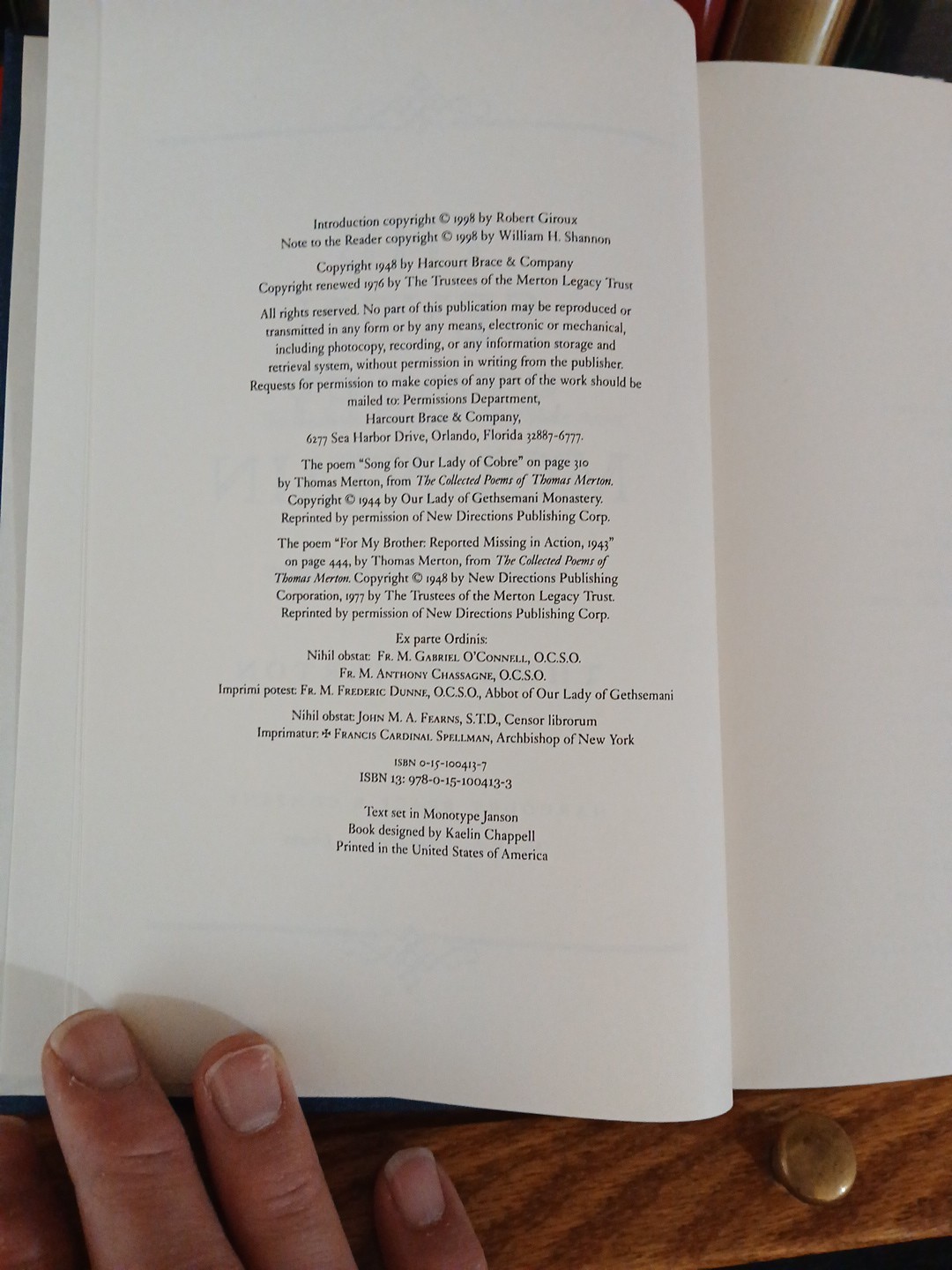 Thomas Merton 2 Books Waters of Siloe & Seven Storey Mountain 1st Print UNREAD
