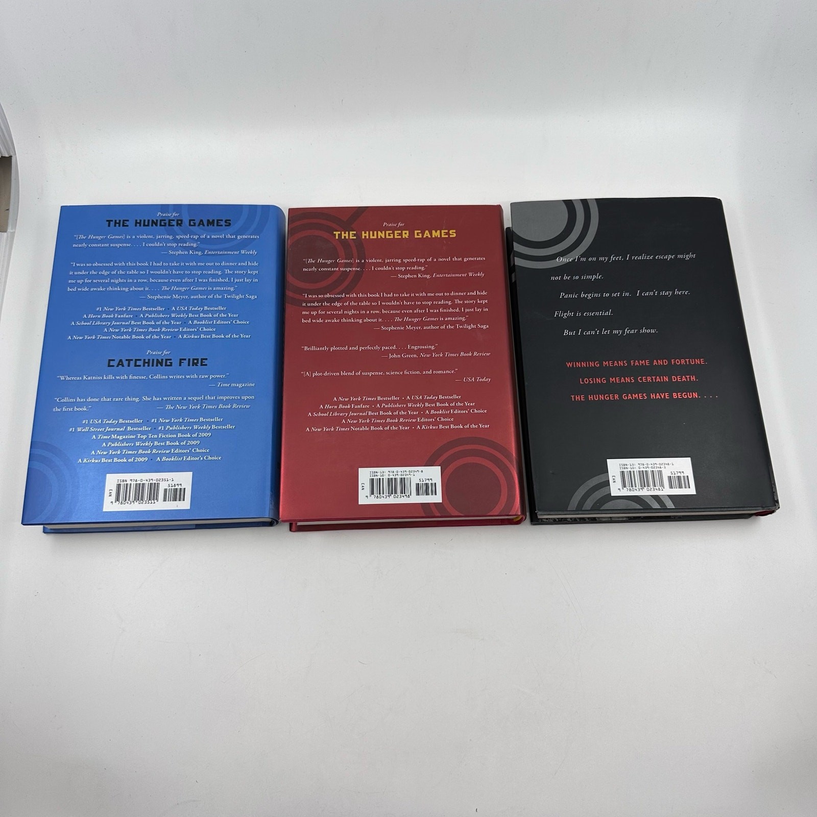 The Hunger Games Trilogy With Box by Suzanne Collins, Scholastic Press, Set of 3