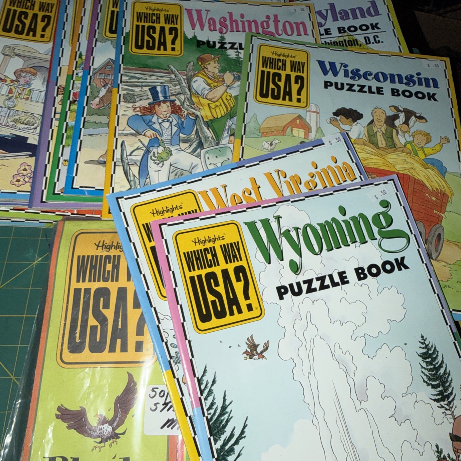 Highlights Which Way USA? Puzzle Books & Maps 50 Books + 50 Maps