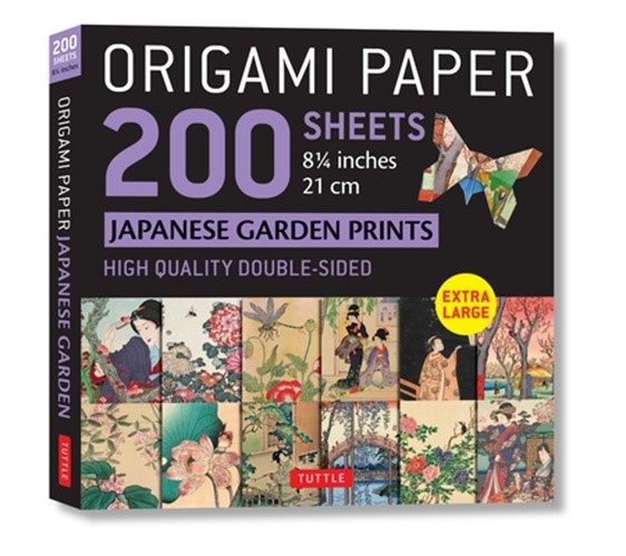 Origami Paper 200 Sheets Japanese Garden Prints 8 1/4″ 21cm: Extra Large Tuttle
