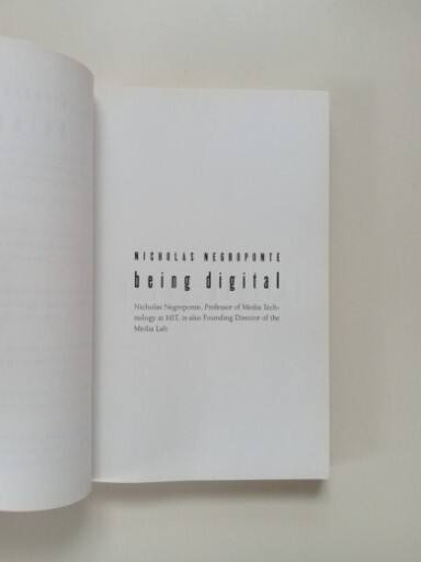 Being Digital by Nicholas Negroponte (1996, Trade Paperback)