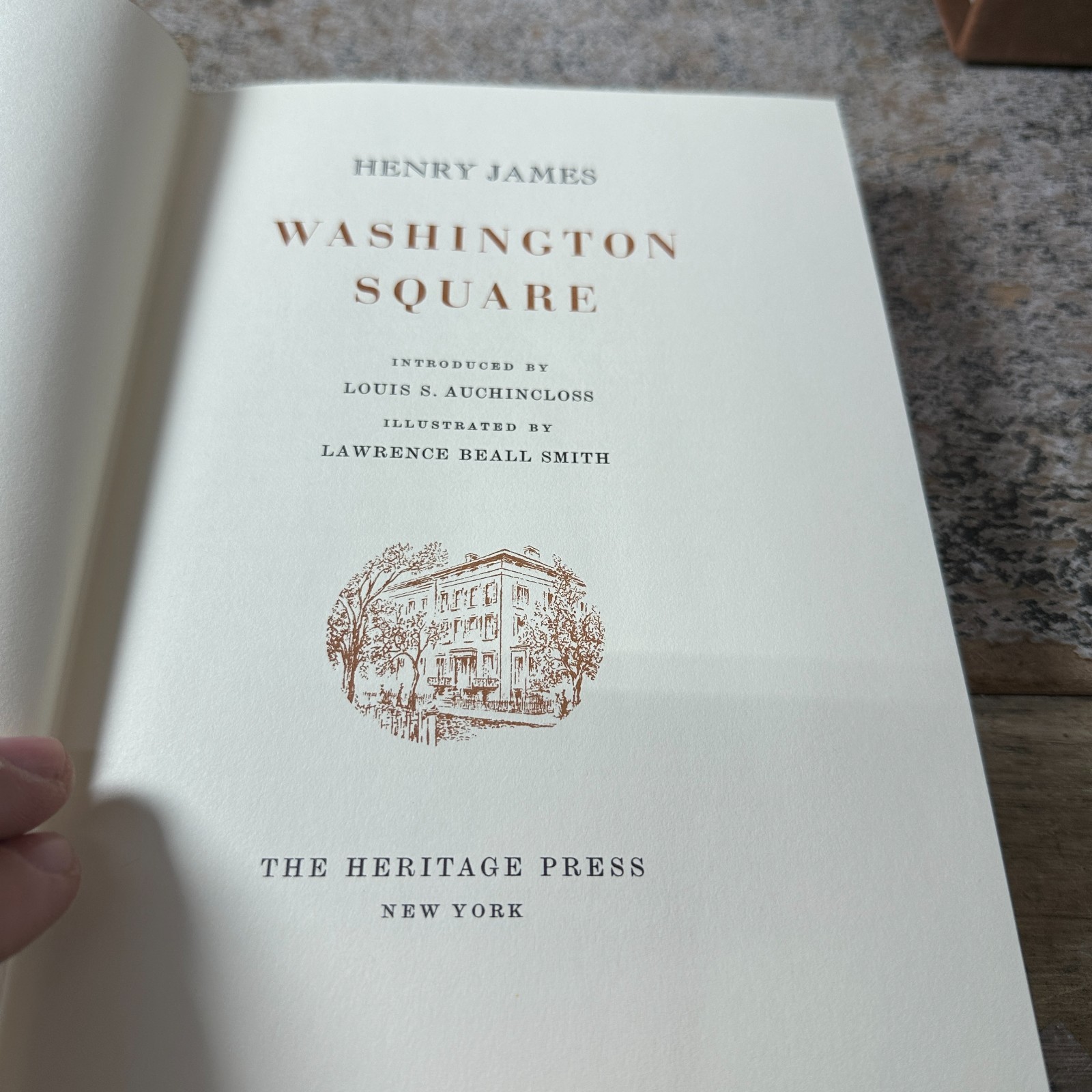 Washington Square by Henry James 1963 Heritage Press in Slipcase