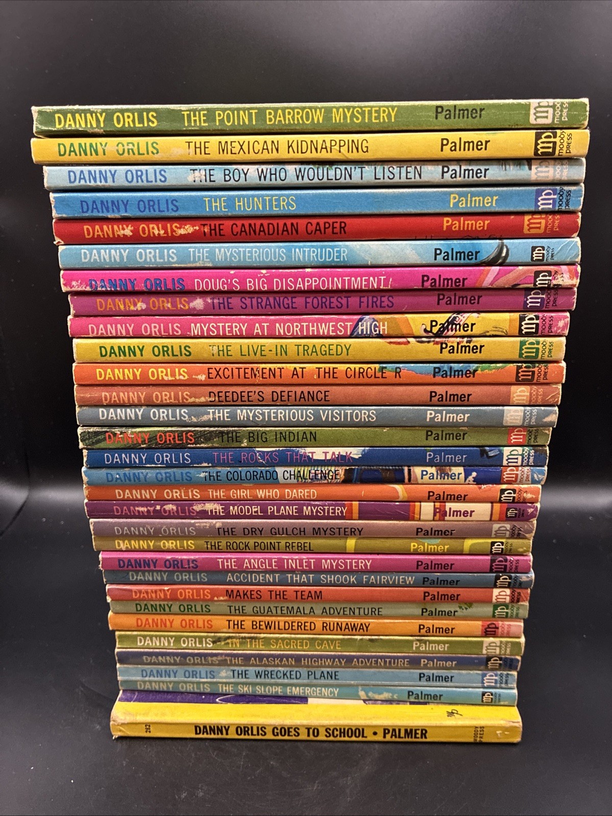 Danny Orlis Books, Lot Of 30! Bernard Palmer 1960’s Moody Press YA, Christian