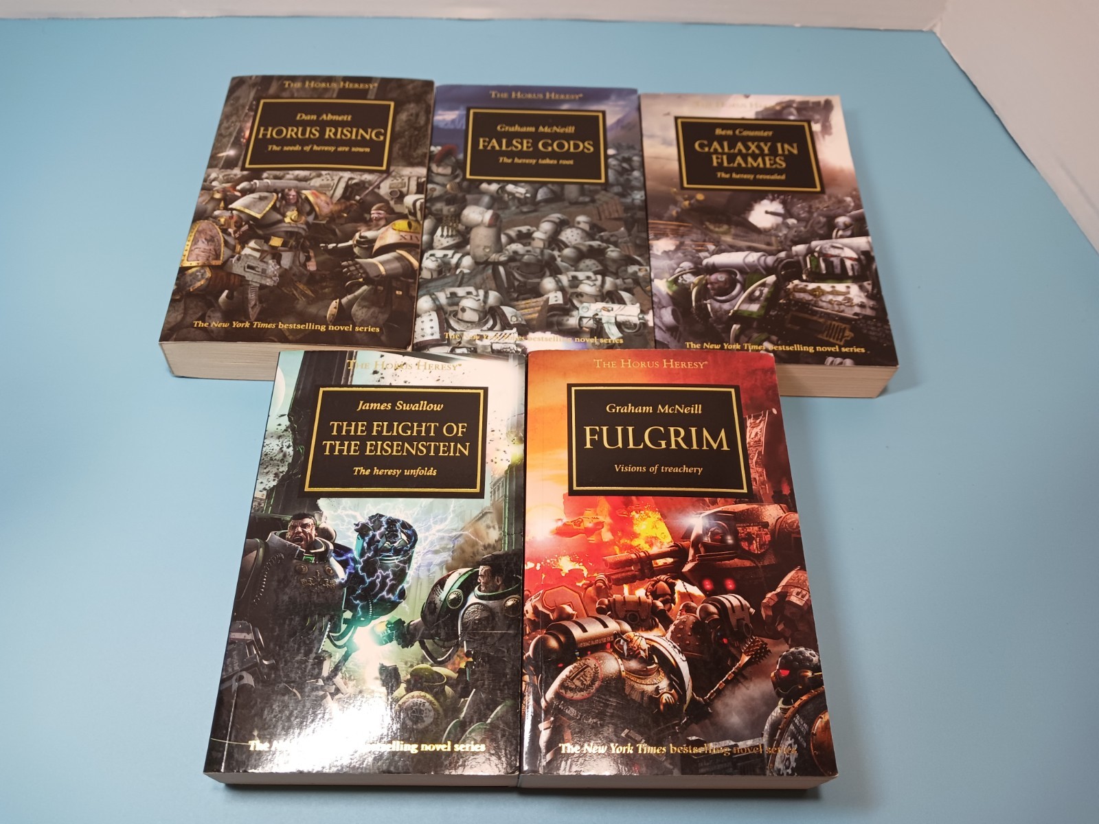 Warhammer 40K Horus Heresy Books 1-5 Reprints VGC