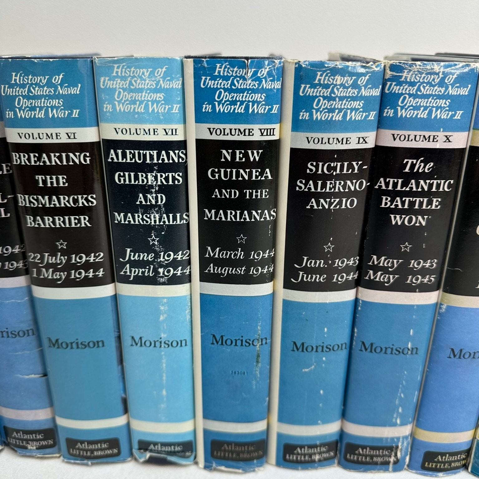 History US Naval Operations WWII Morison Complete 15 Vol Atlantic Little Brown