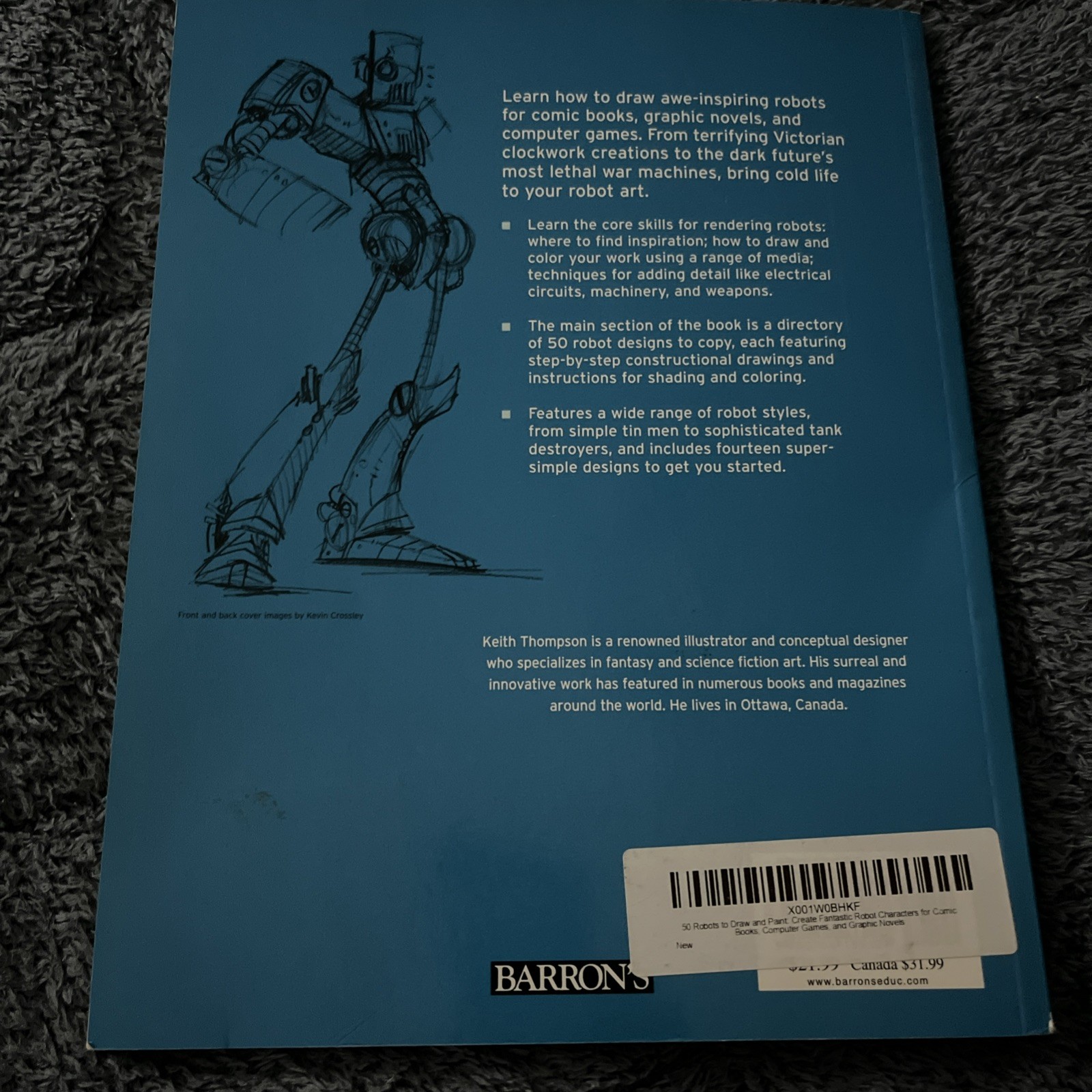 50 Robots to Draw And Paint: Create…, Thompson, Keith