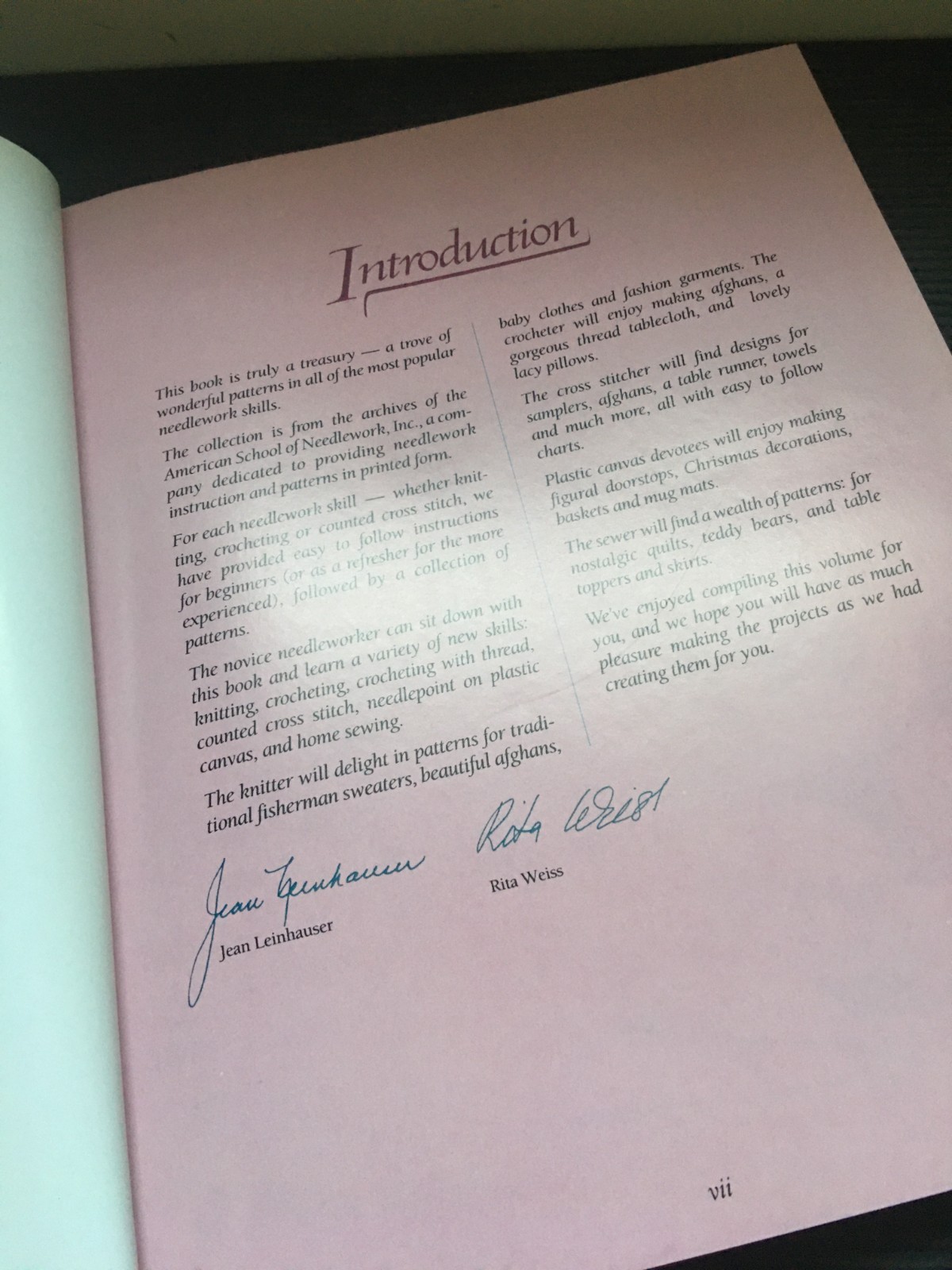 A Rodale Craft Book: A Treasury of Needlecrafts by Jean Leinhauser, Rita Weiss..