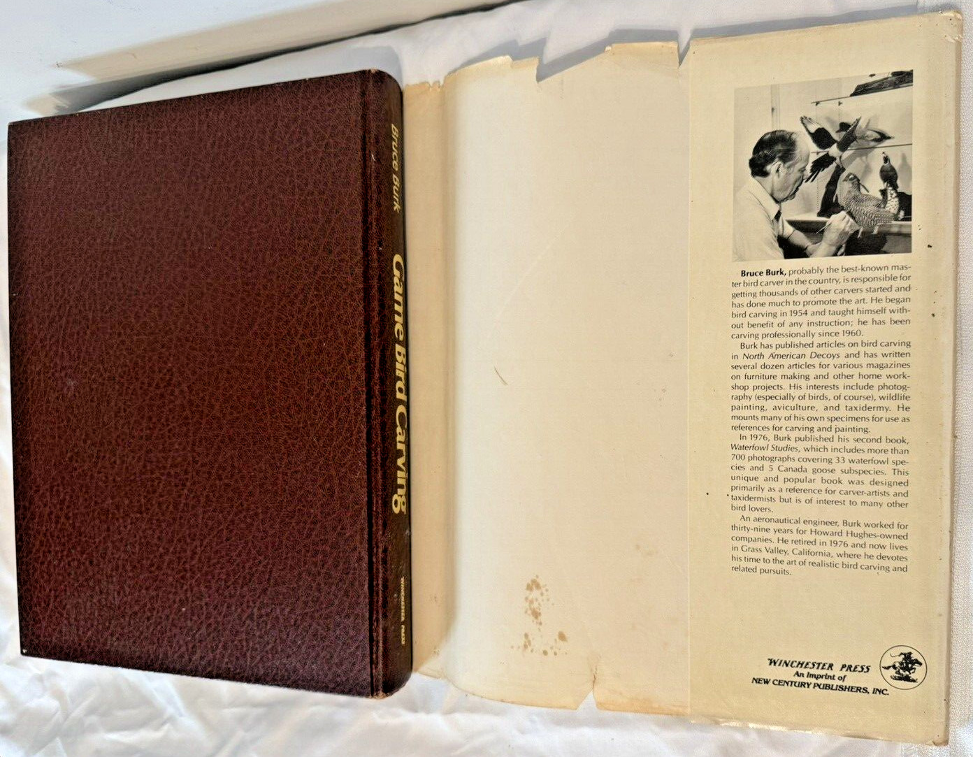 Game Bird Carving Tools Techniques Bruce Burk Vintage Book 1972 HC DJ Decoy