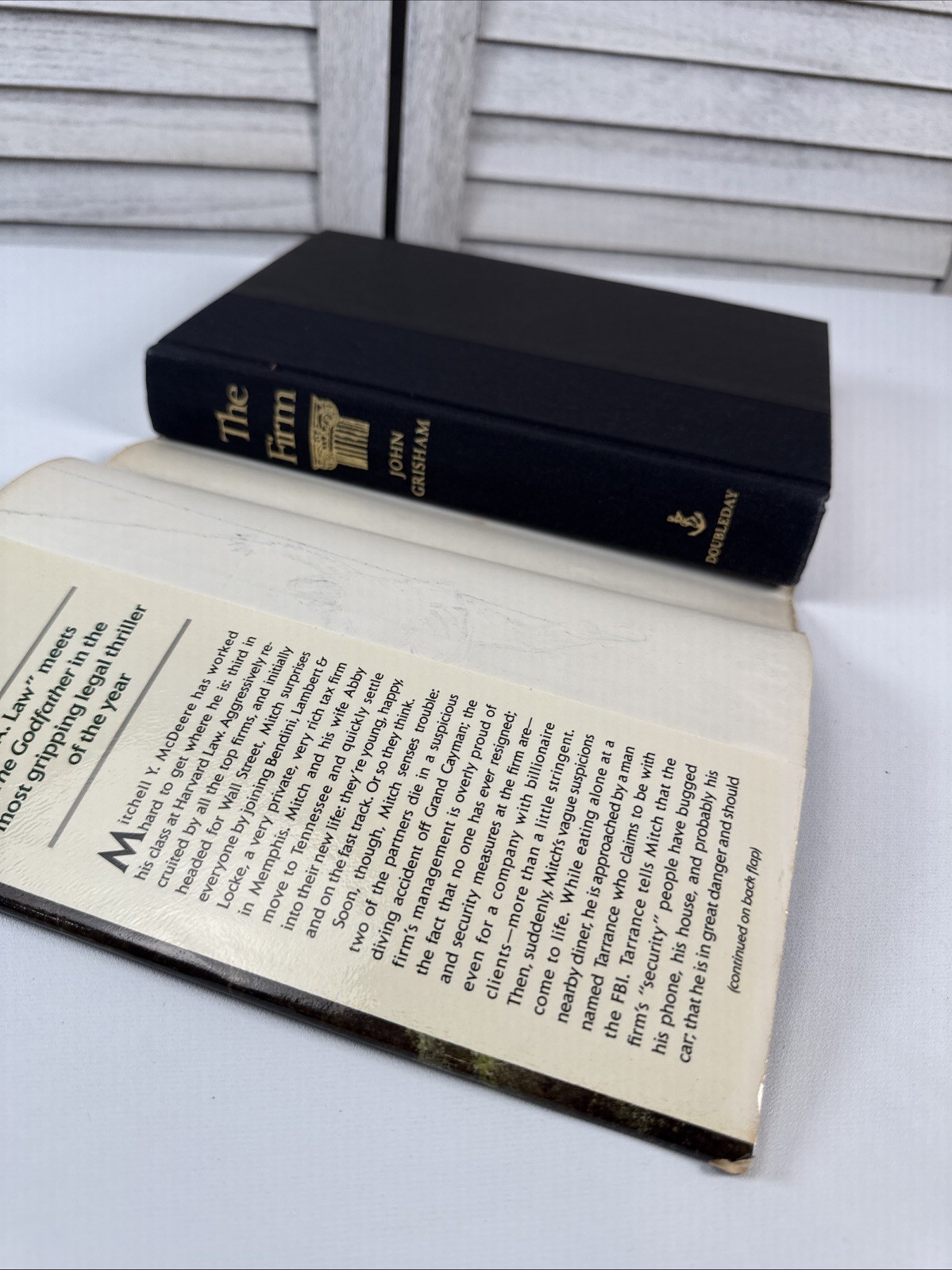 THE FIRM : A Novel by John Grisham (1991, Hardcover)