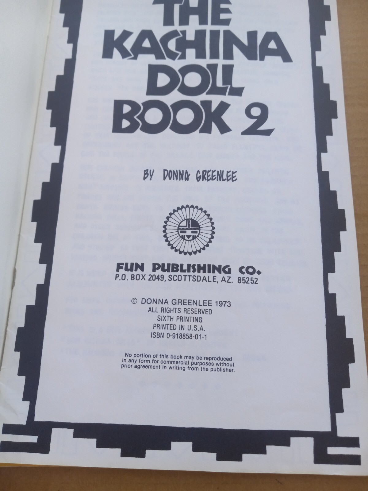 Pair of Vintage Kachina Doll Coloring Books Donna Greenlee 1972 73