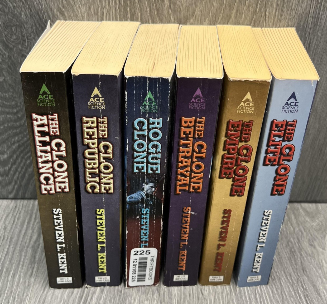 Vtg Clone Republic Books Steven Kent Ace Sci-Fi Paperback Lot Set of 6 Novels