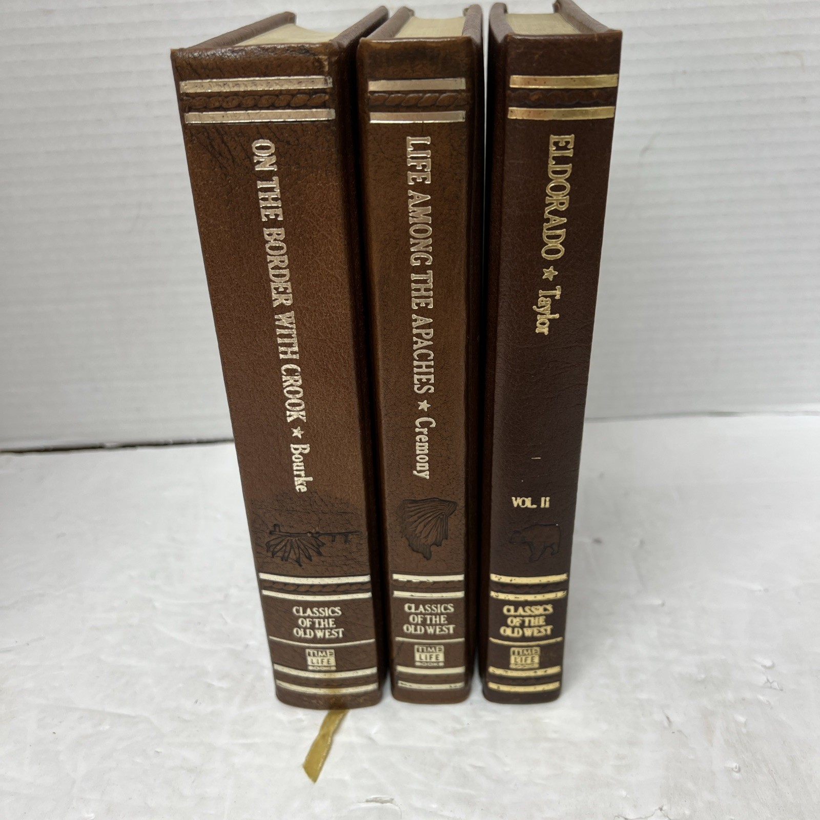 Lot 3 Classics Of The Old West,Eldorado,On Border/Gen. Crook,Life/Apaches,Leathr
