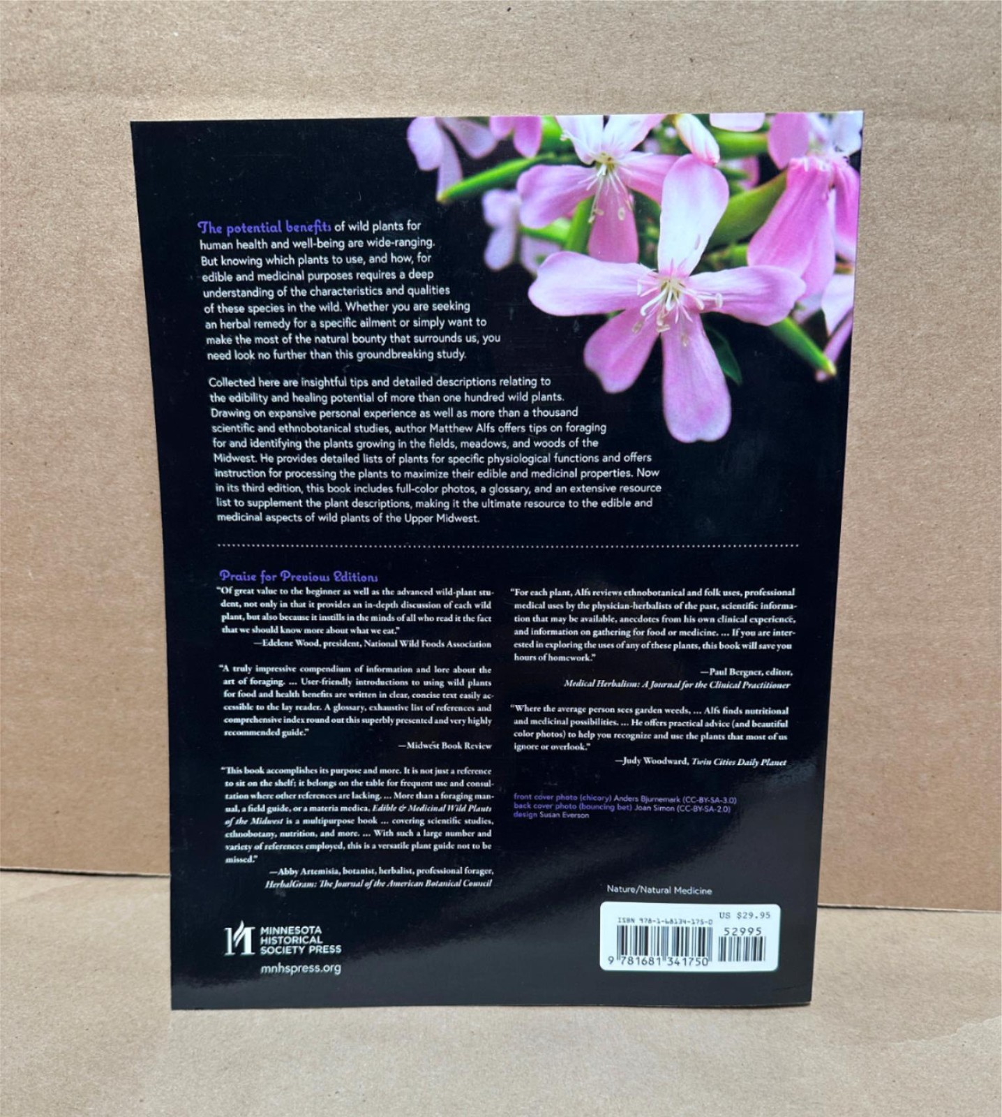 Autographed Edible and Medicinal Wild Plants of the Midwest by Matthew Alfs