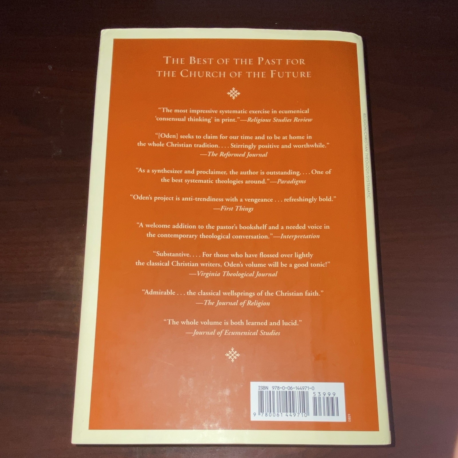 Thomas C. Oden Classic Christianity: A Systematic Theology HC 2009 944p
