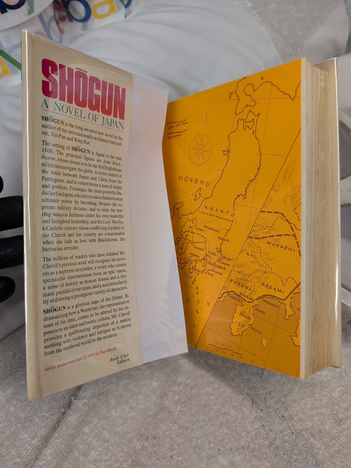 SHOGUN by James Clavell (1975) 2-Tone Boards BCE + Custom Mylar ~ 2 Vols!!!