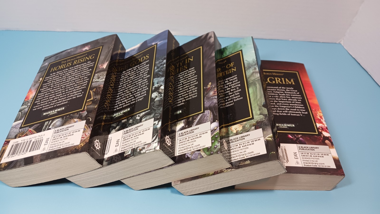 Warhammer 40K Horus Heresy Books 1-5 Reprints VGC