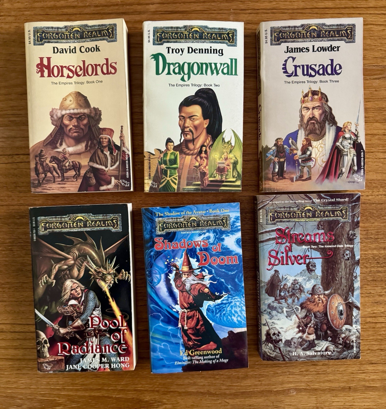 FORGOTTEN REALMS 53x PAPERBACK Book LOT Fantasy TSR Trilogies Etc
