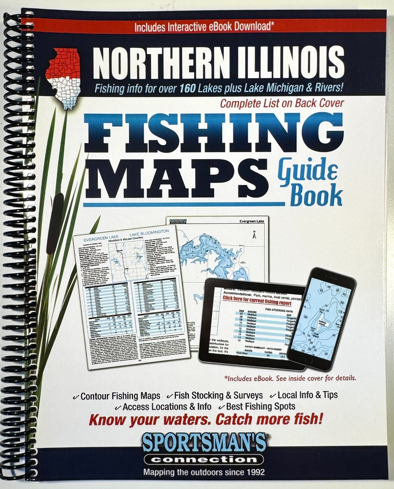 Northern Illinois Fishing Map Guidebook