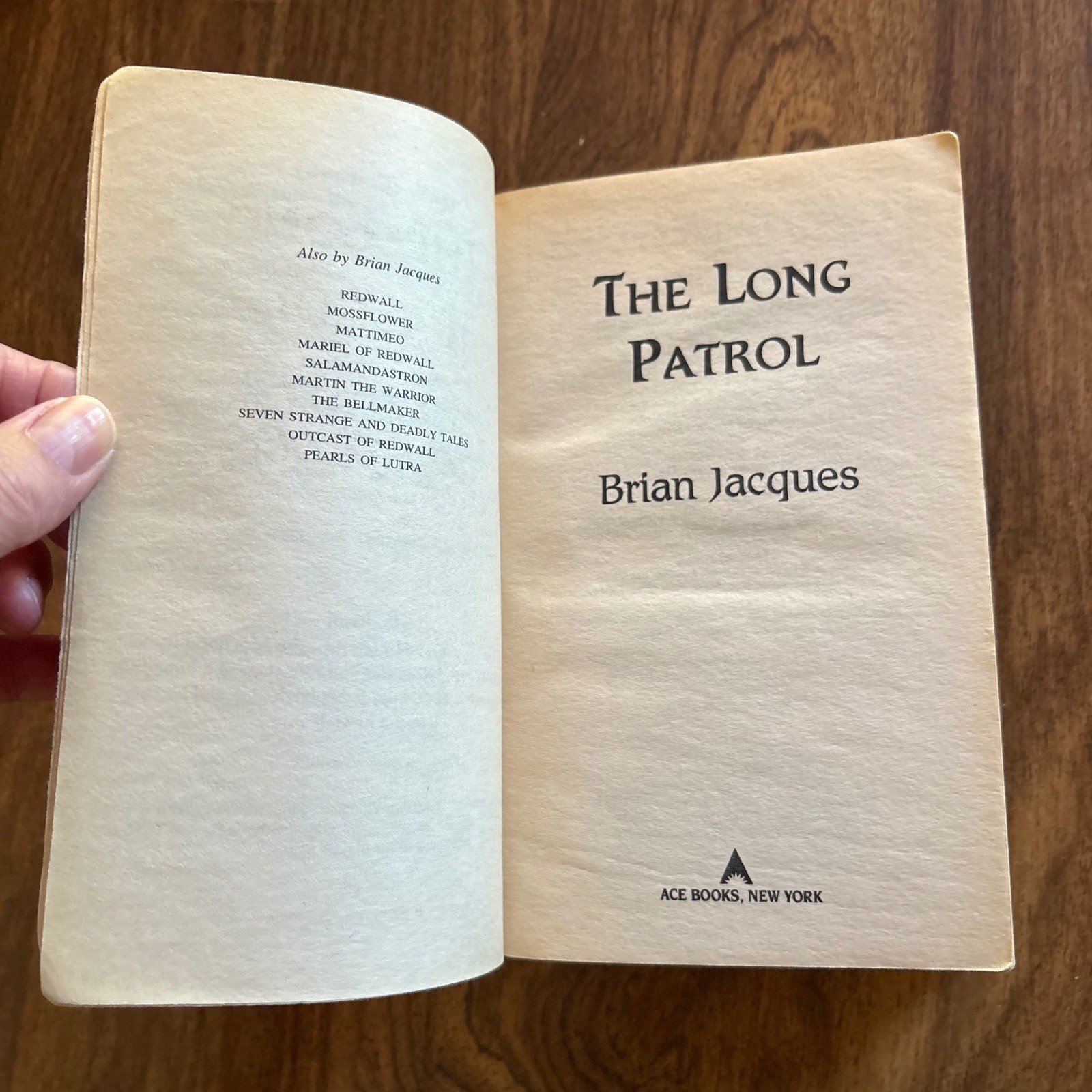 Brian Jacques Redwall Book Lot Martin the Warrior The Long Patrol Paperbacks