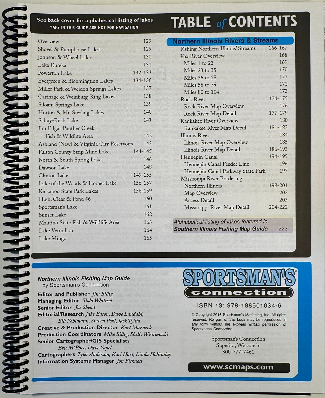 Northern Illinois Fishing Map Guidebook