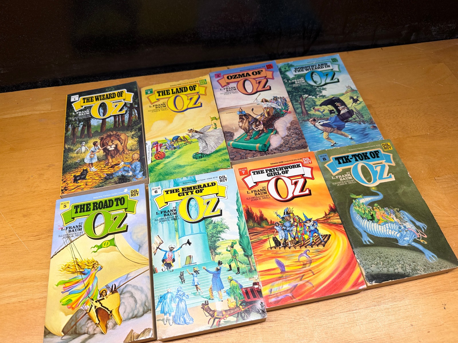 15 Del Rey Wizard of Oz Books Set 1-15 (L.Frank Baum 1-14 & #15) Lot