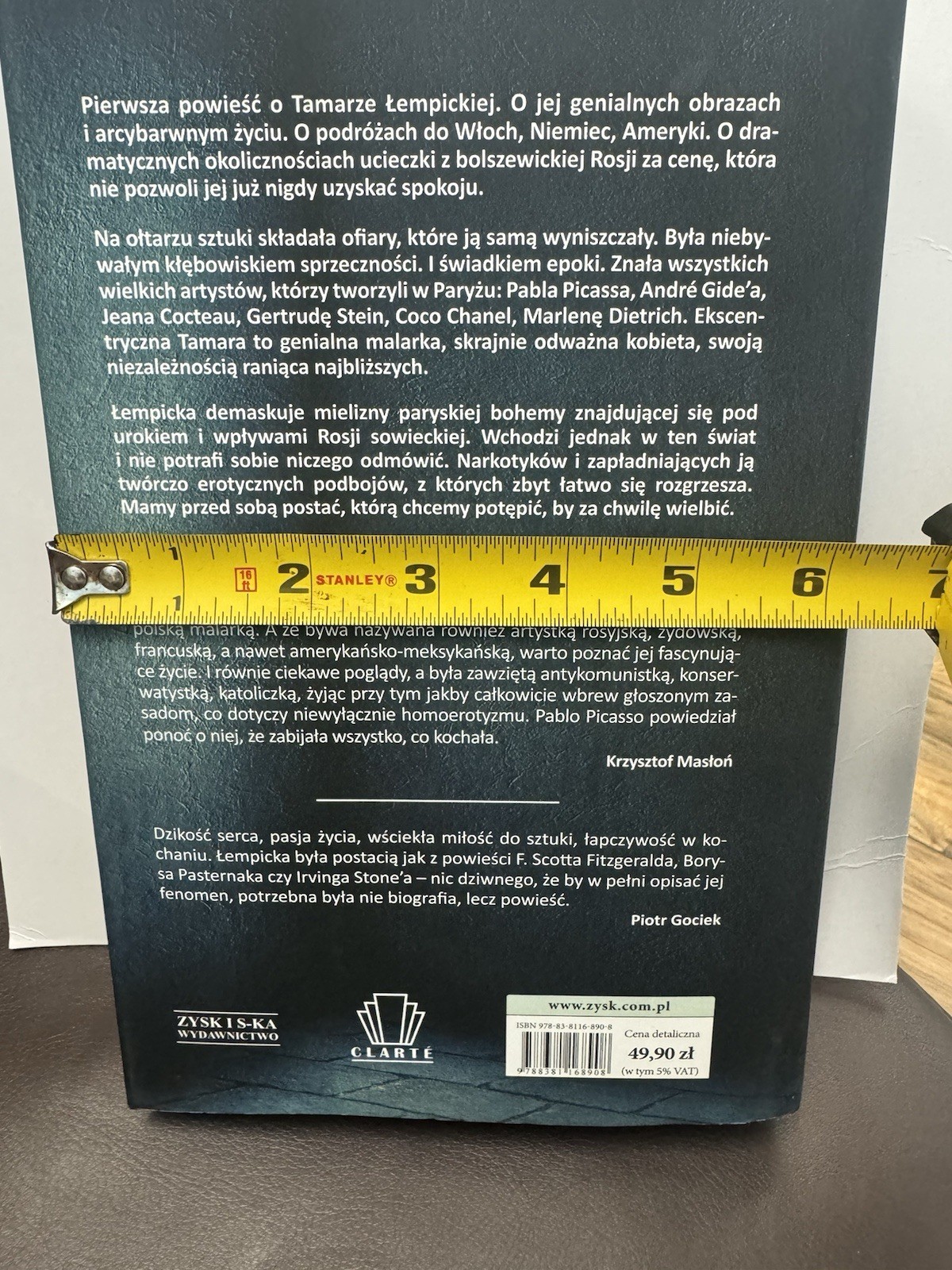 Ja Tamara- Musiał Grzegorz Poweiść O Tamarze Łempickiej Hard Cover Book