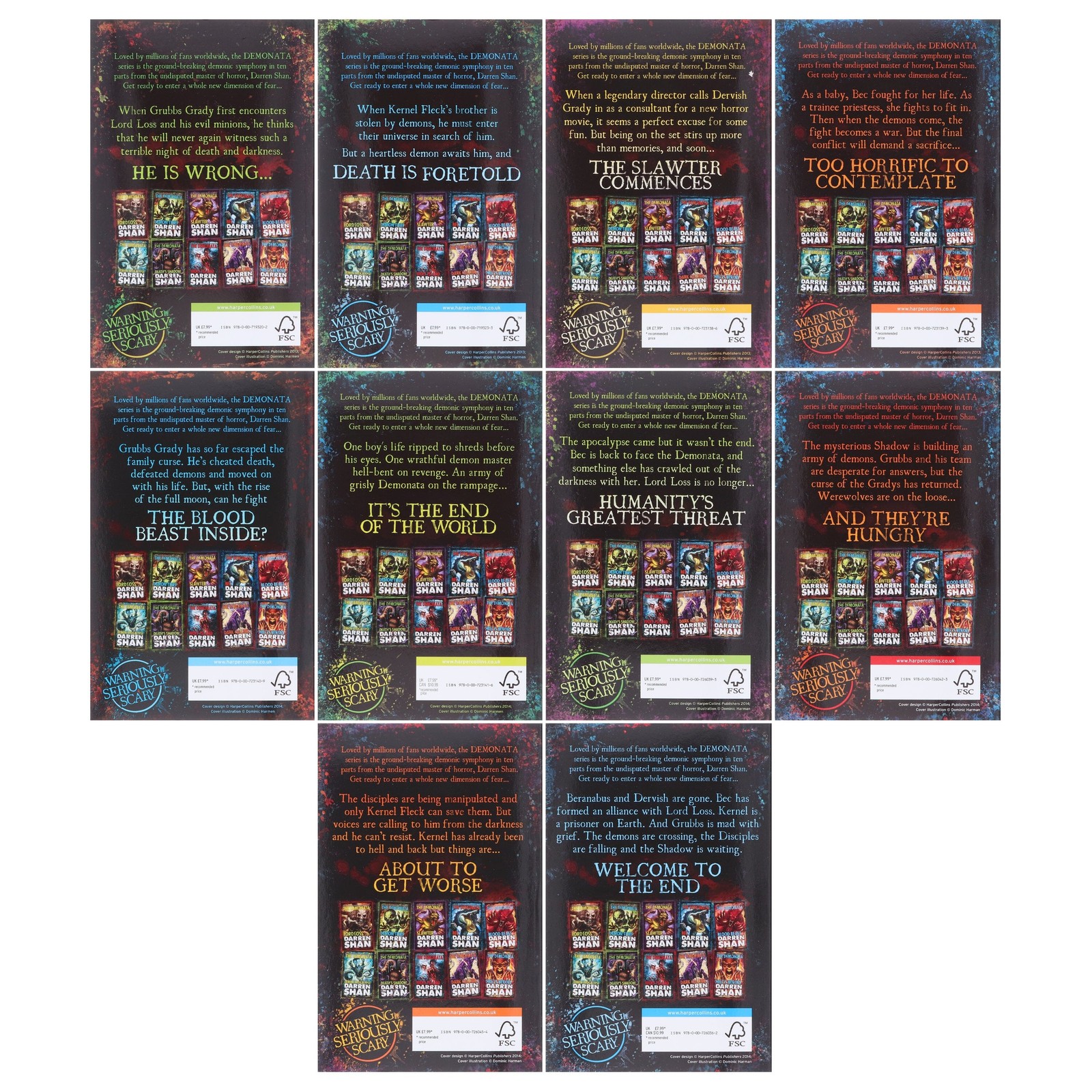 The Demonata 10 Books Collection By Darren Shan – Age 10 years and up -Paperback