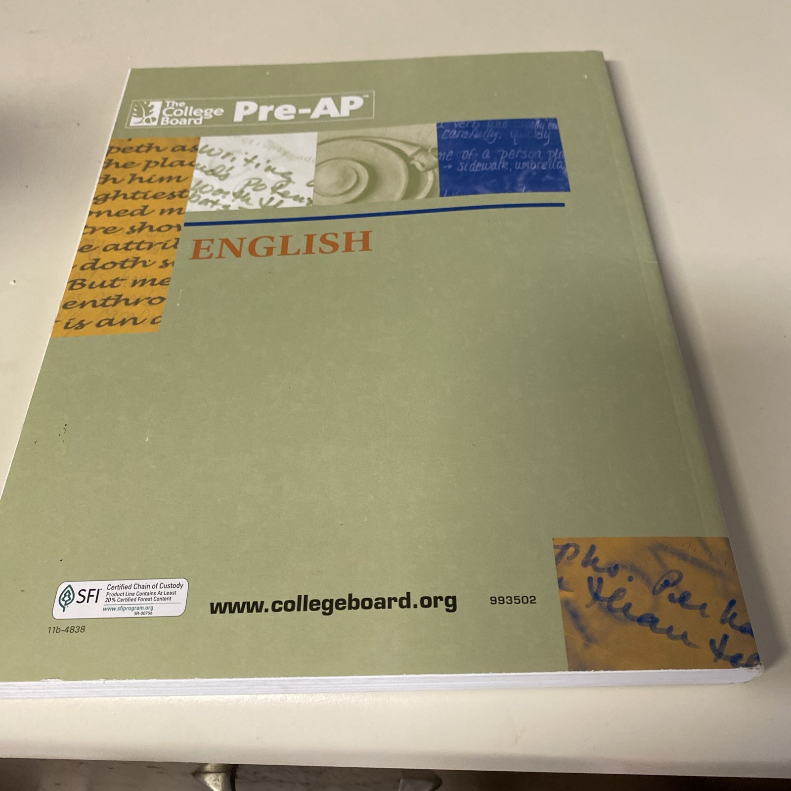 THE AP VERTICAL TEAMS GUIDE FOR ENGLISH: THE COLLEGE BOARD PRE-AP paperback