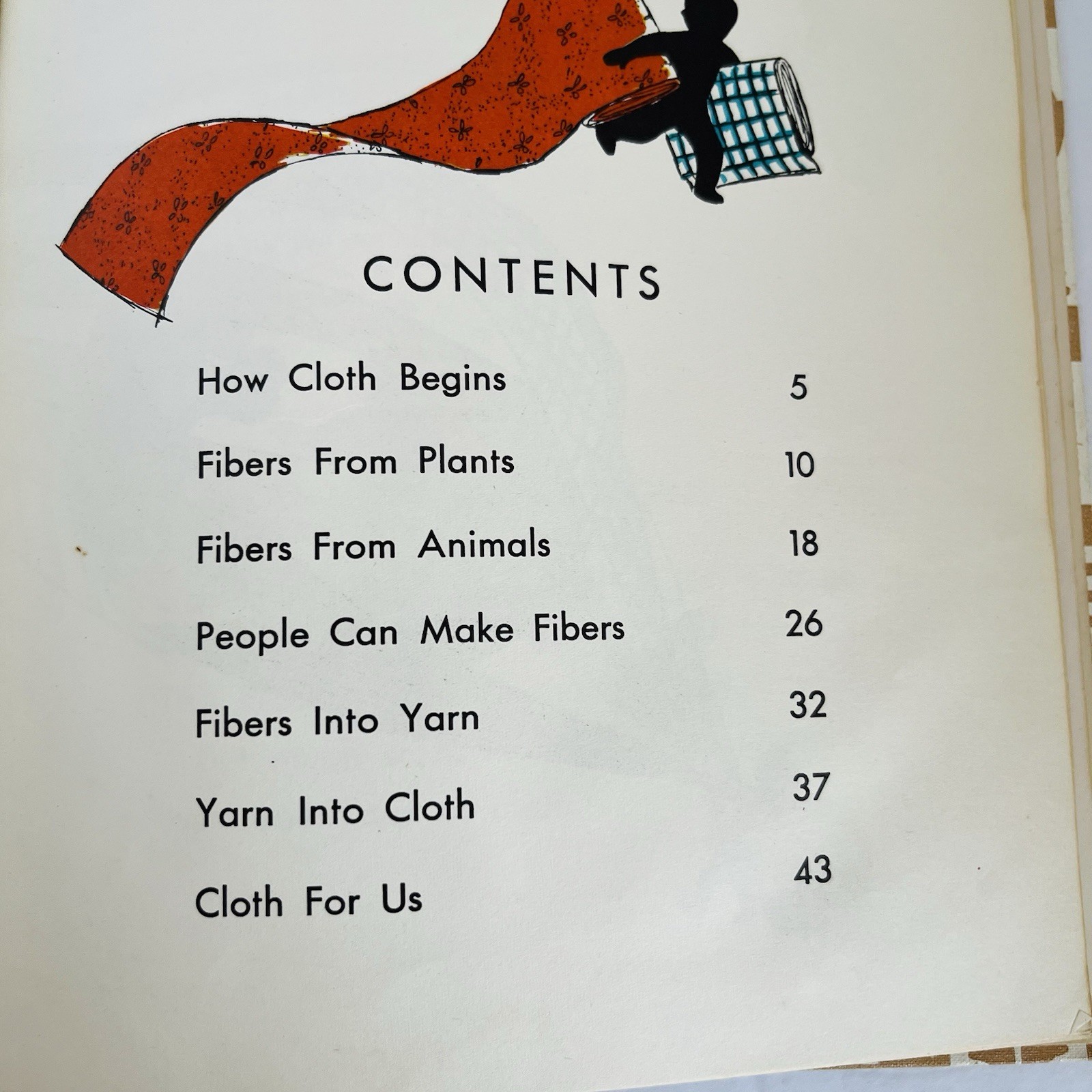 Vintage 1964 How We Get Our Cloth Edith McCall Hardcover Book Textiles Weaving