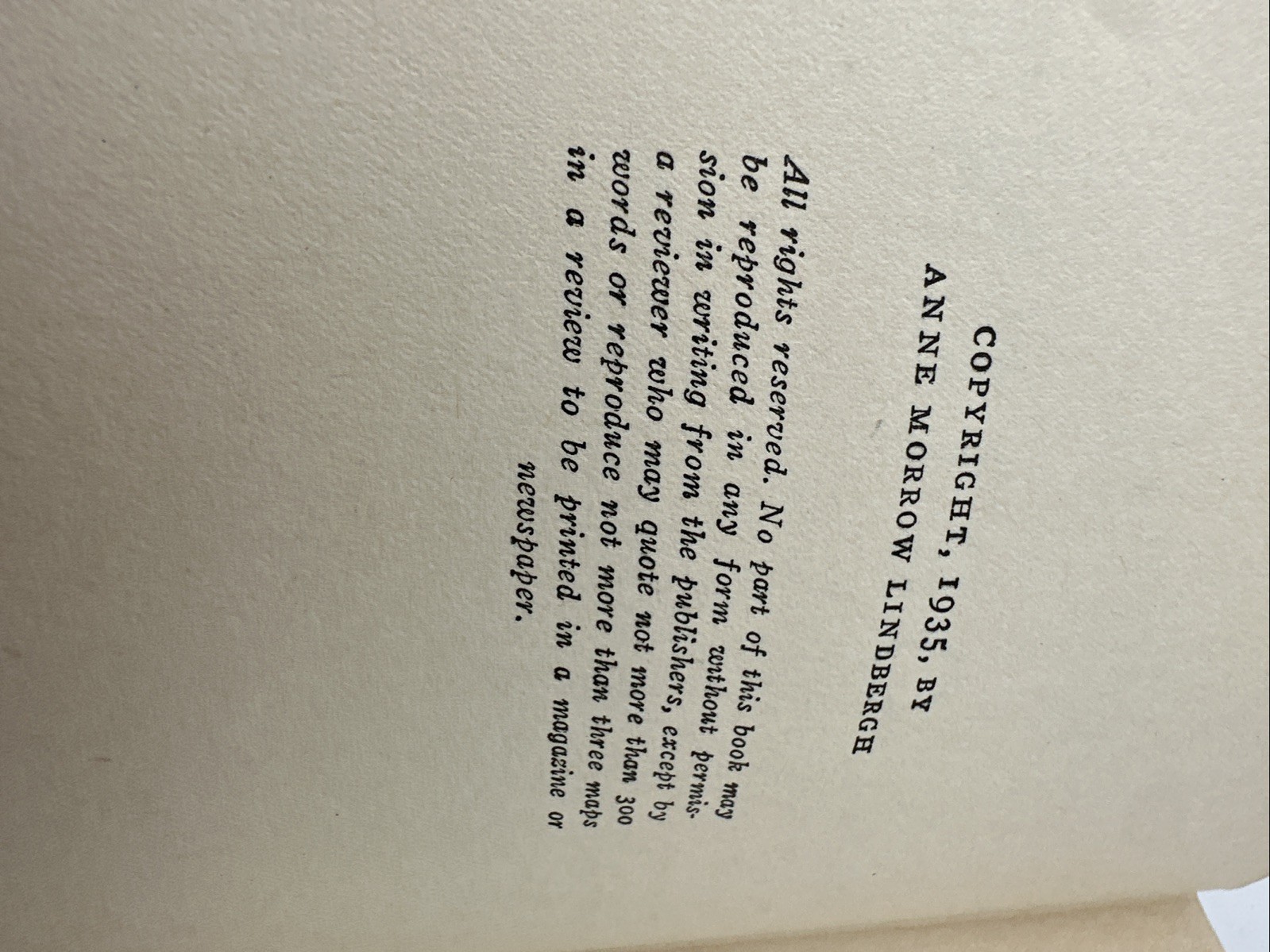 North To The Orient 1937 Anne Morrow Lindbergh Hardcover 255 Pages Maps