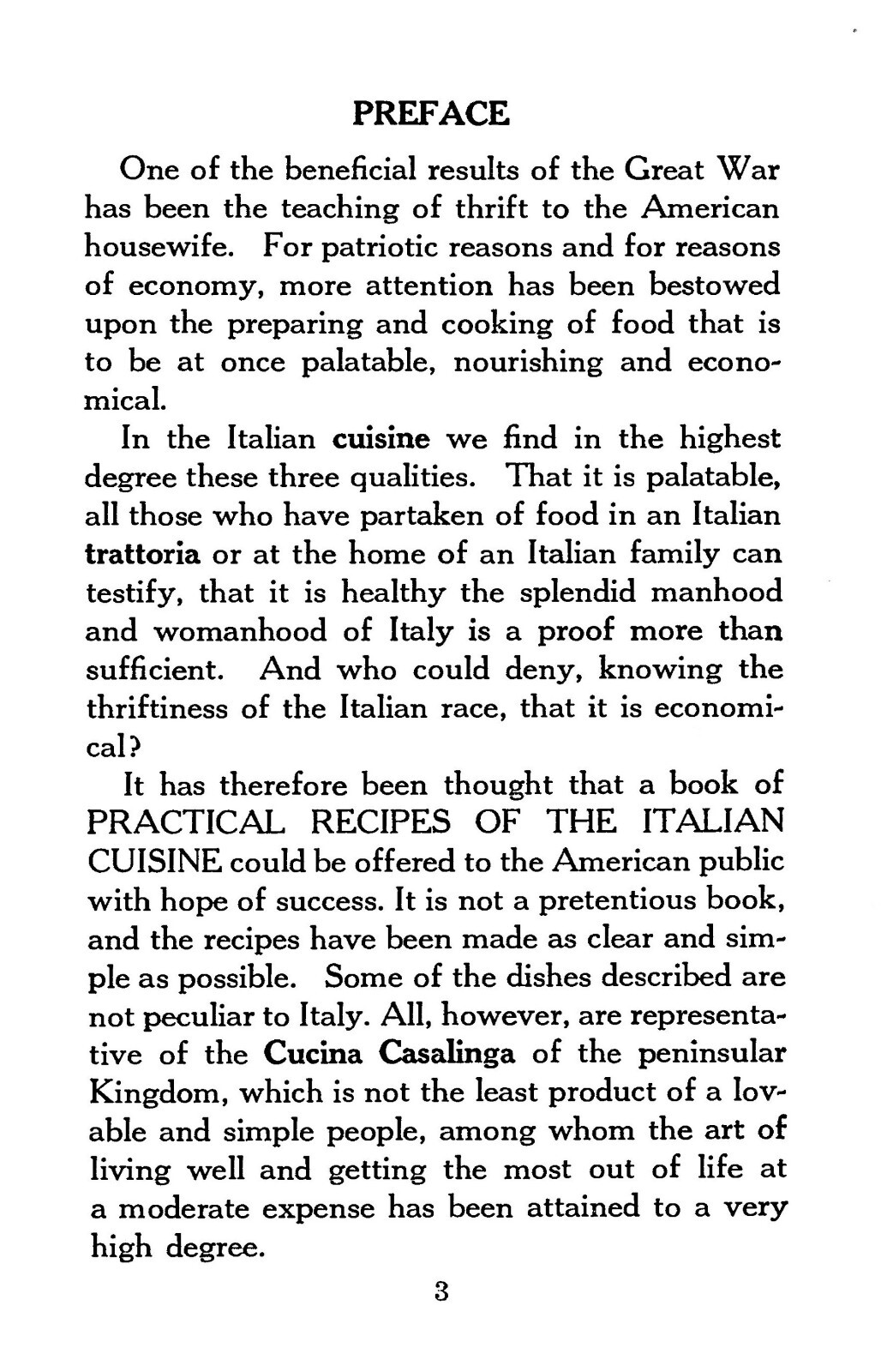 Italian Cook Book The Art Of Eating Well “1919” 158 Pages