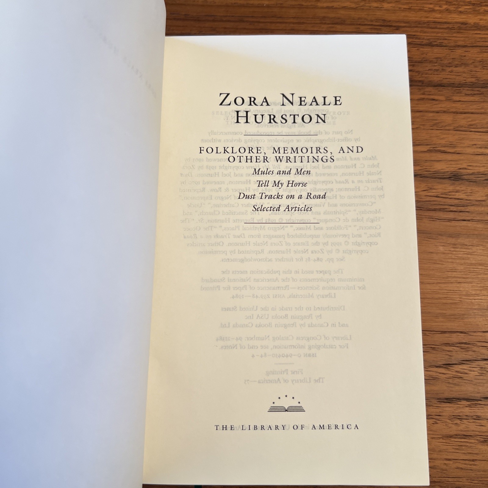 Zora Neale Hurston: Folklore, Memoirs, and Other Writings (LOA #75) : Mules and