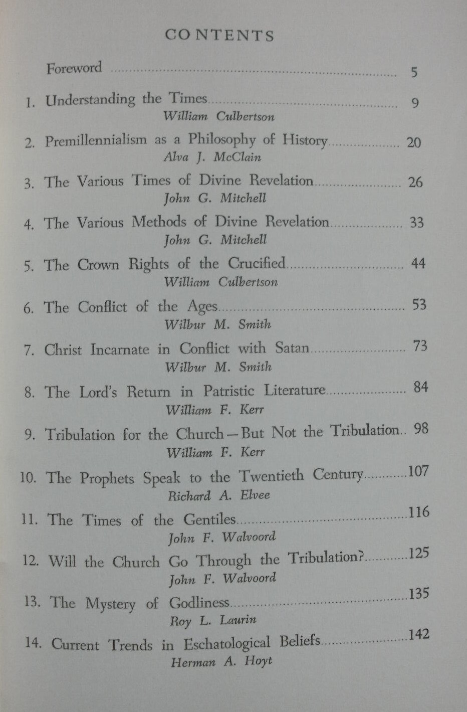 Understanding The Times : Prophetic Messages Int’l Congress on Prophecy 1956