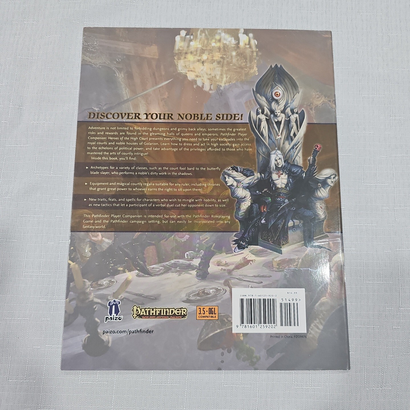 Pathfinder Player Companion: Heroes of the High Court by Paizo Staff (English) P