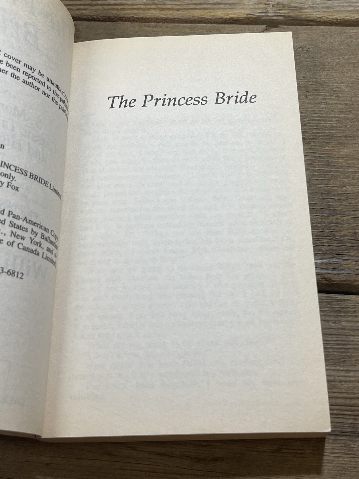 The Princess Bride, William Goldman 1992 PB 36th Print Del Rey