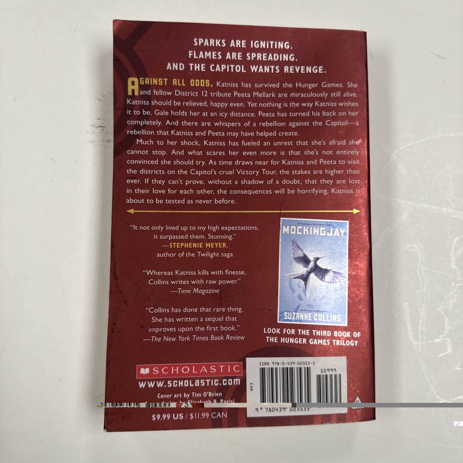 Catching Fire by Suzanne Collins 2012, Trade Paperback
