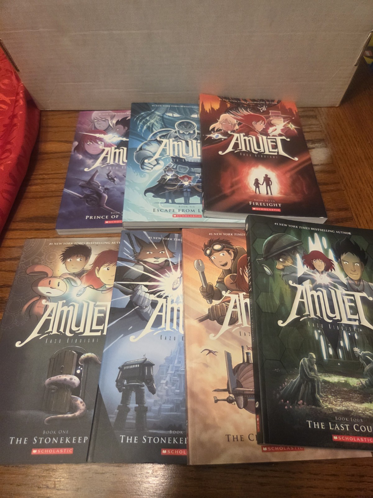 Amulet Box Set: Books #1-7 by Kazu Kibuishi • 2016, Paperback