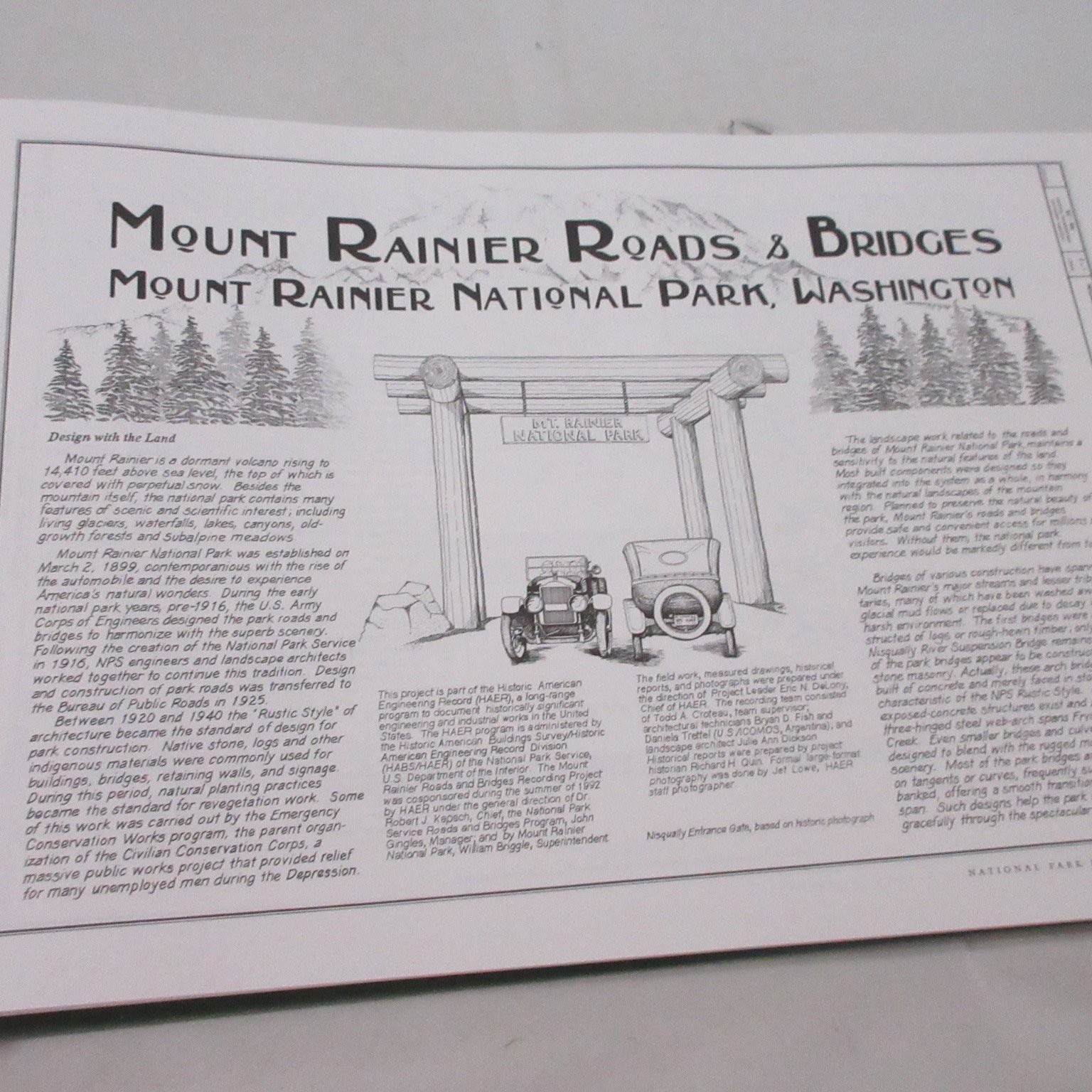 America’s National Park Roads Parkways Davis History Design Engineering Drawings