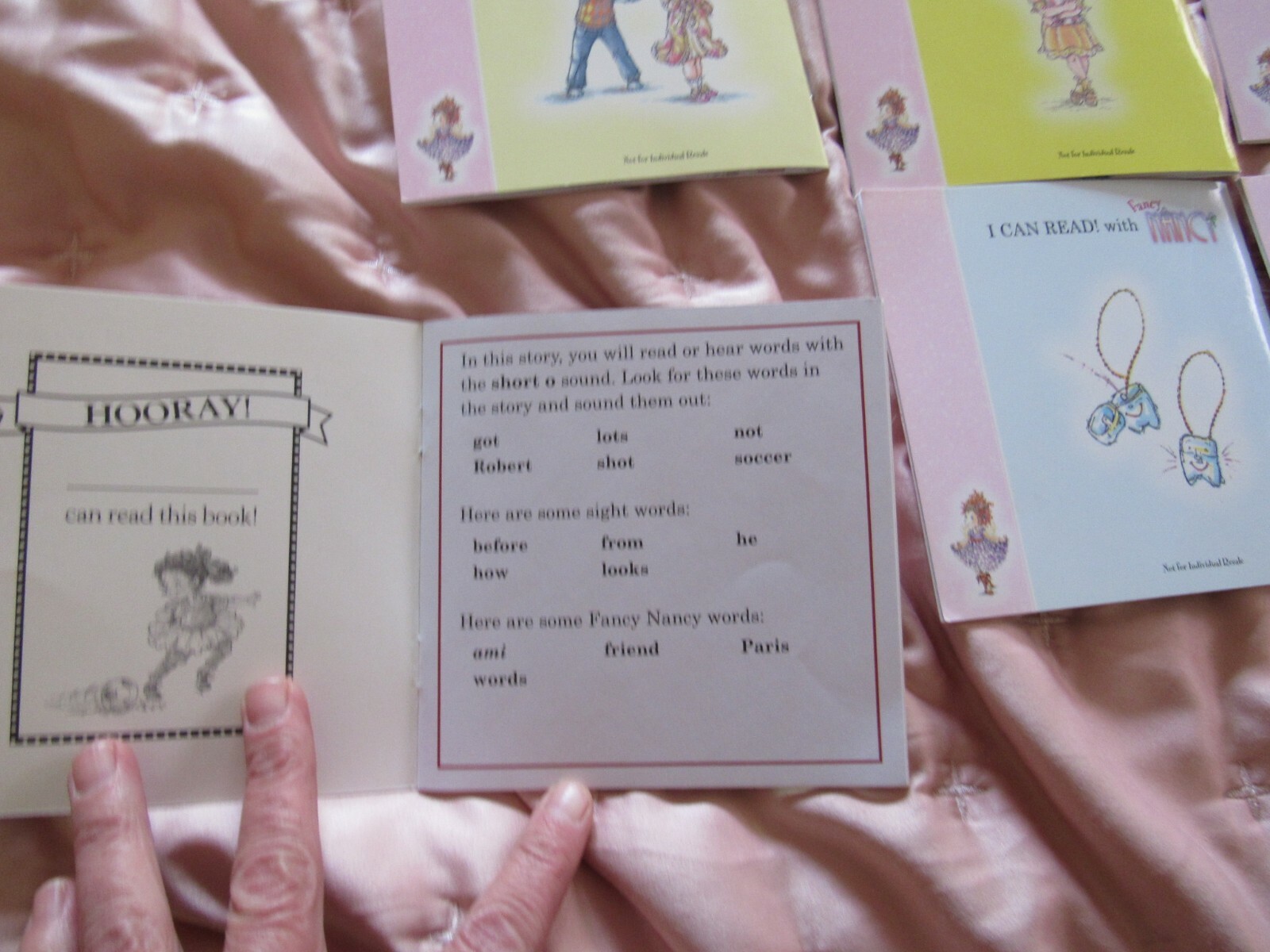 Lot 6 Fancy Nancy-I Can Read Phonics-2-3-4-59-11-Short A-E-I-O-Long I-U-2013