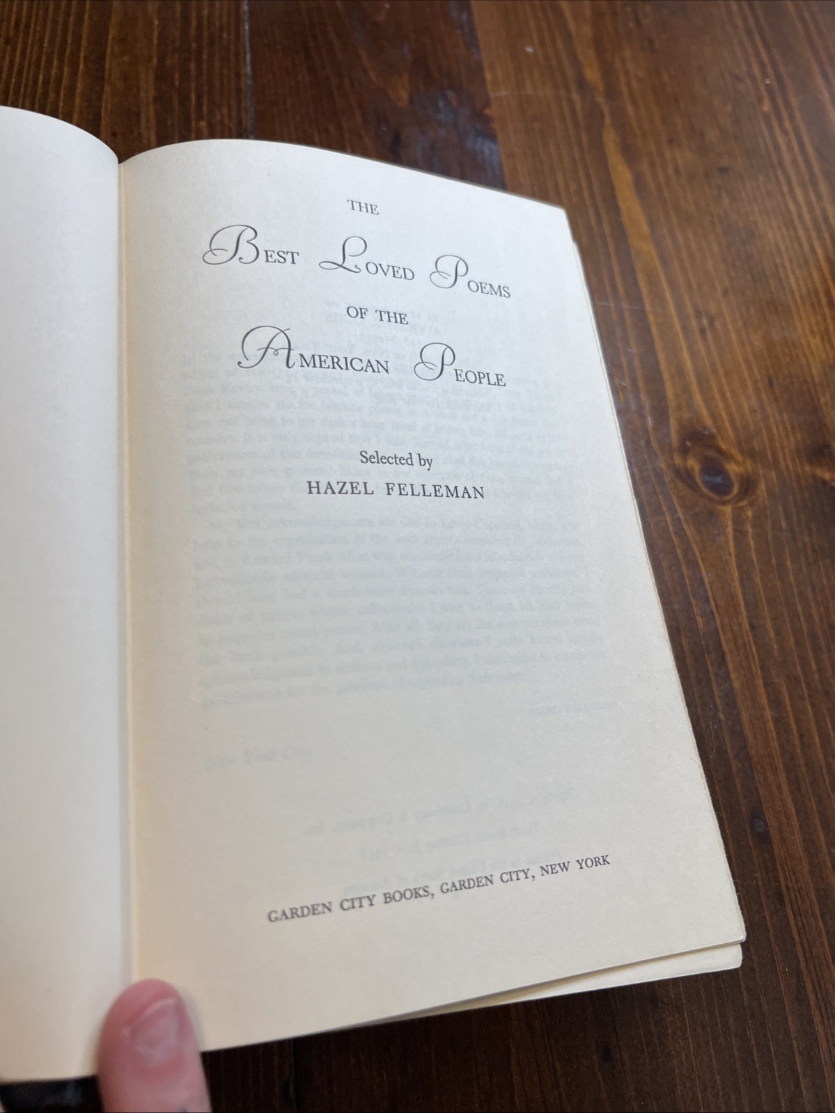 Best Loved Poems of the American People by Hazel Felleman (1936, Hardcover)